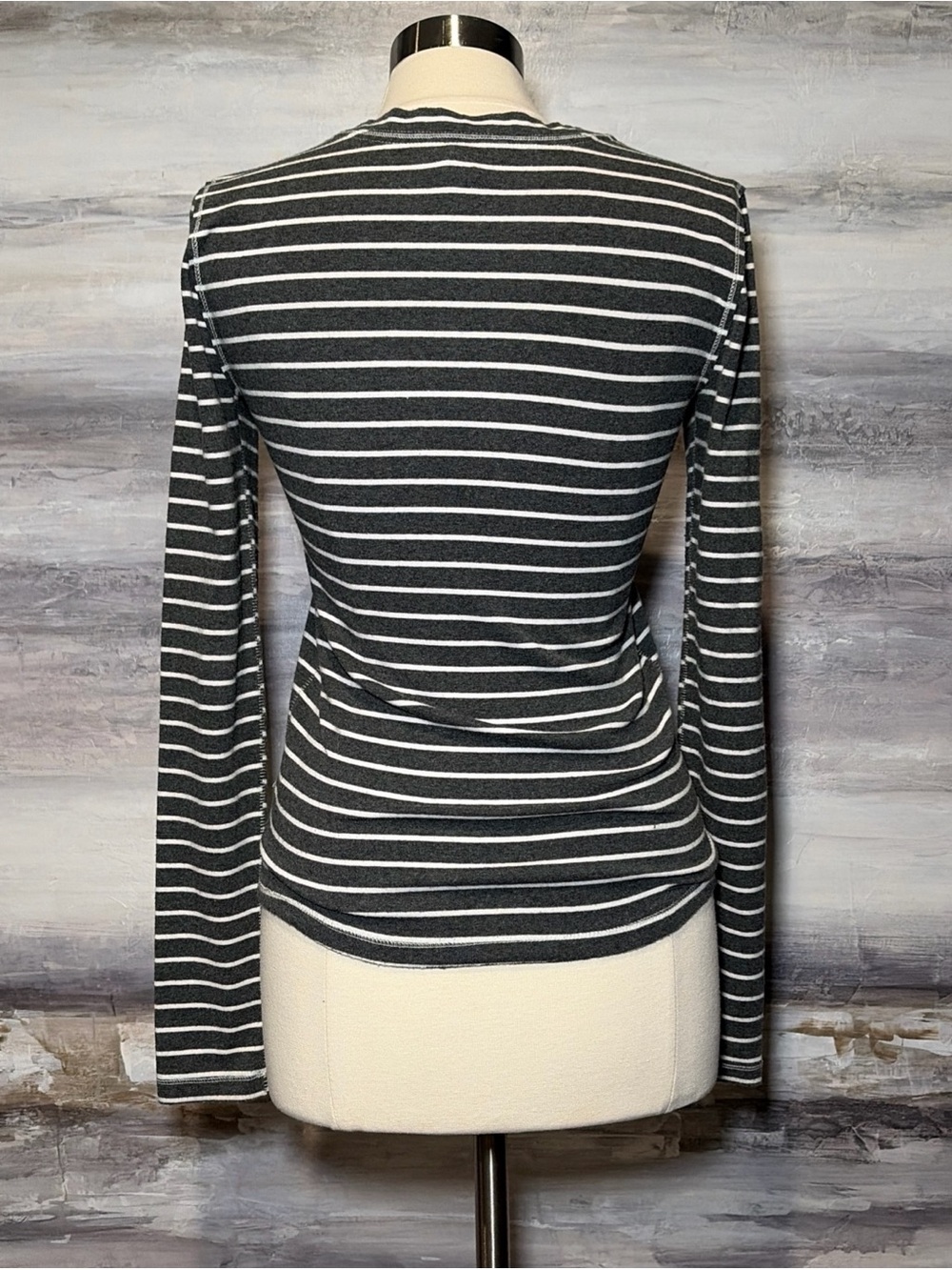 WE THE FREE PEOPLE Tiger Sequin Stripe Long Sleeve Top Stretch Tattoo Jungle - Picture 4 of 8
